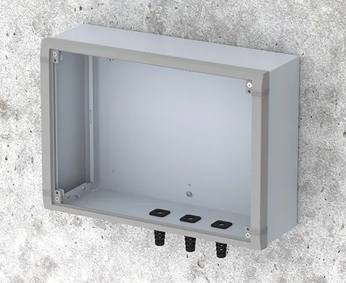 Dann wird der Frontrahmen befestigt