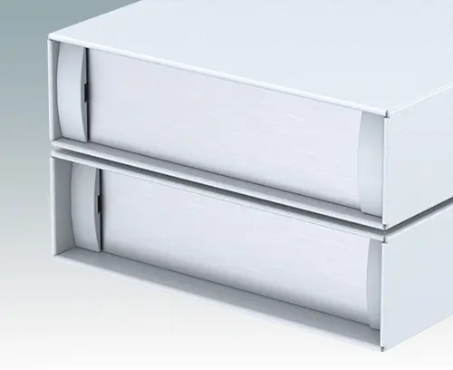 Frontplatten sind um 8 mm oder 14 mm vertieft