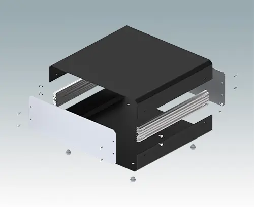 Abnehmbaren Ober- und Bodenbleche